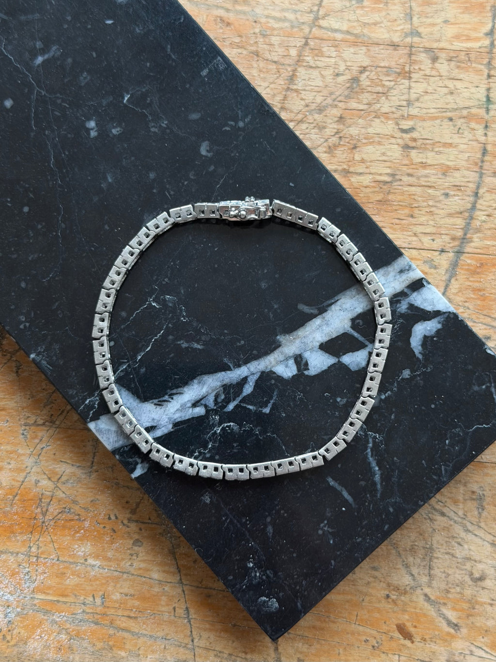 Vintage sterlingsølv tennisarmbånd