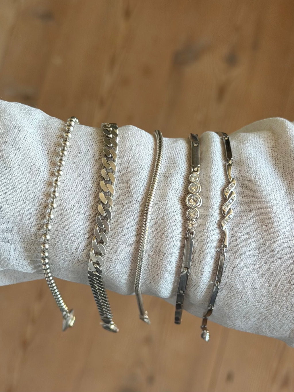 Vintage BNH rund slangekæde armbånd, 925 sølv, 21,5cm