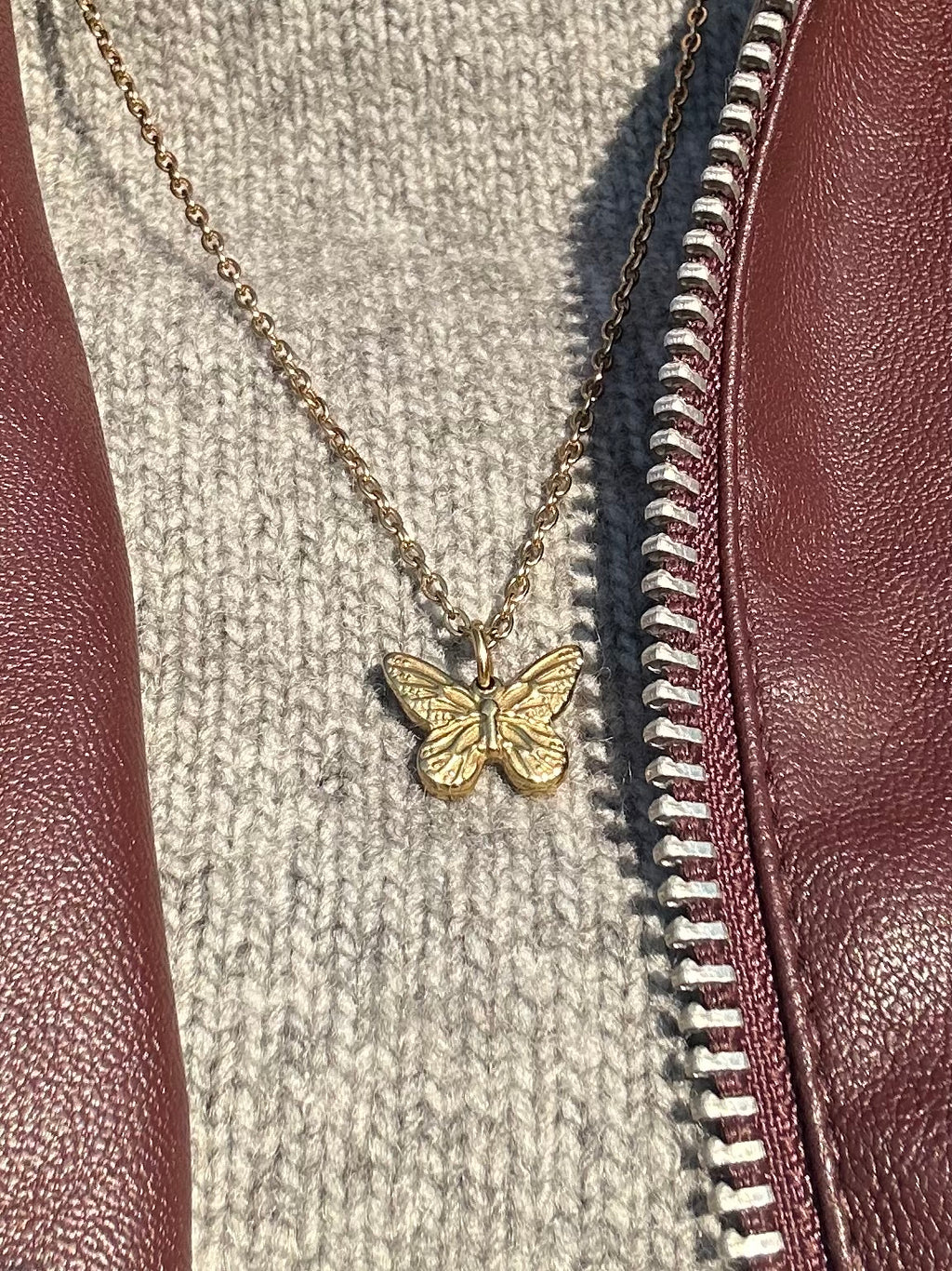 Signatur sommerfugl halskæde