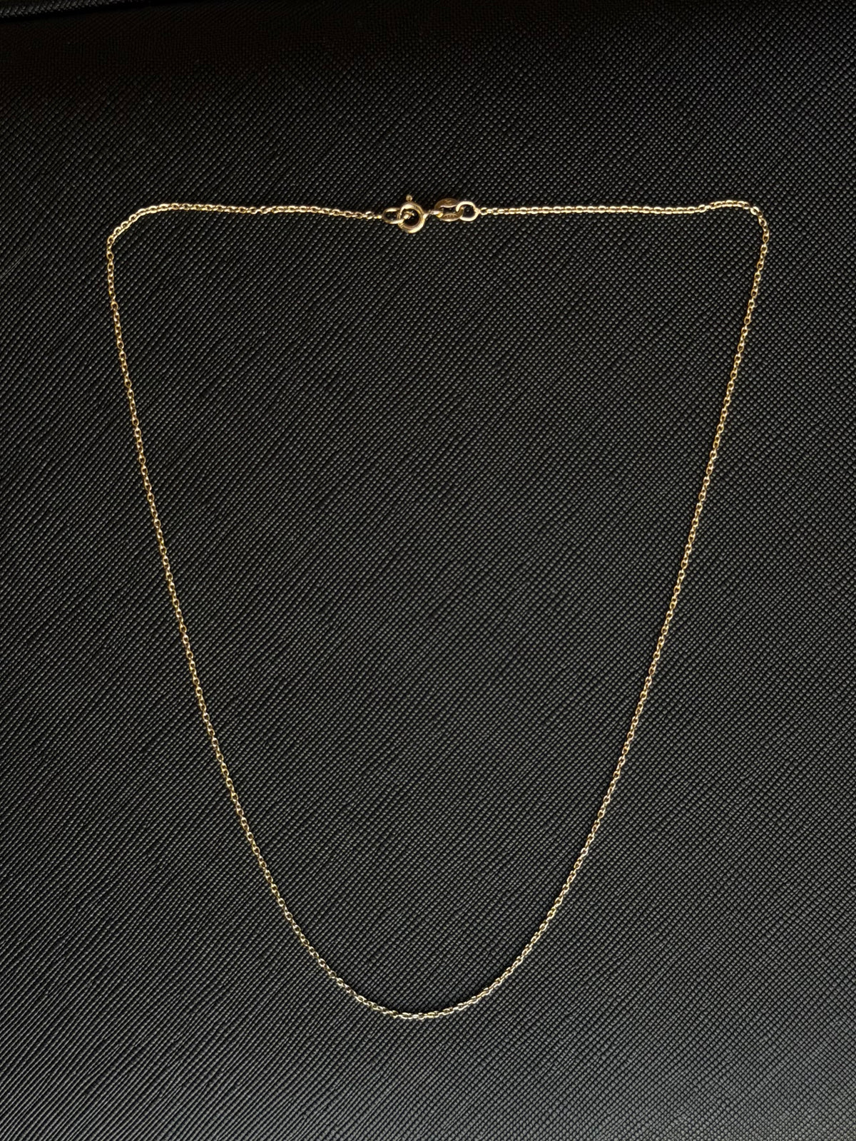 Vintage forgyldt sterlingsølv halskæde 42cm