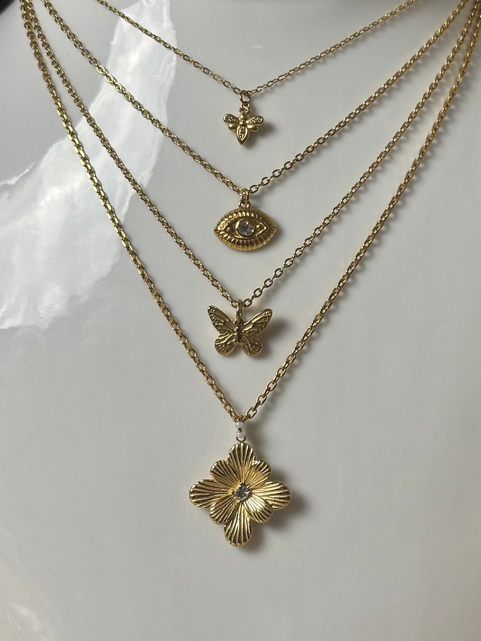 Signatur sommerfugl halskæde