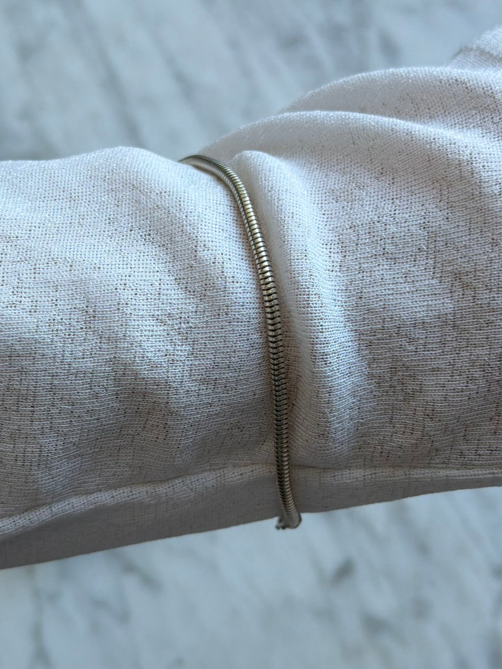 Vintage BNH rund slangekæde armbånd, 925 sølv, 21,5cm