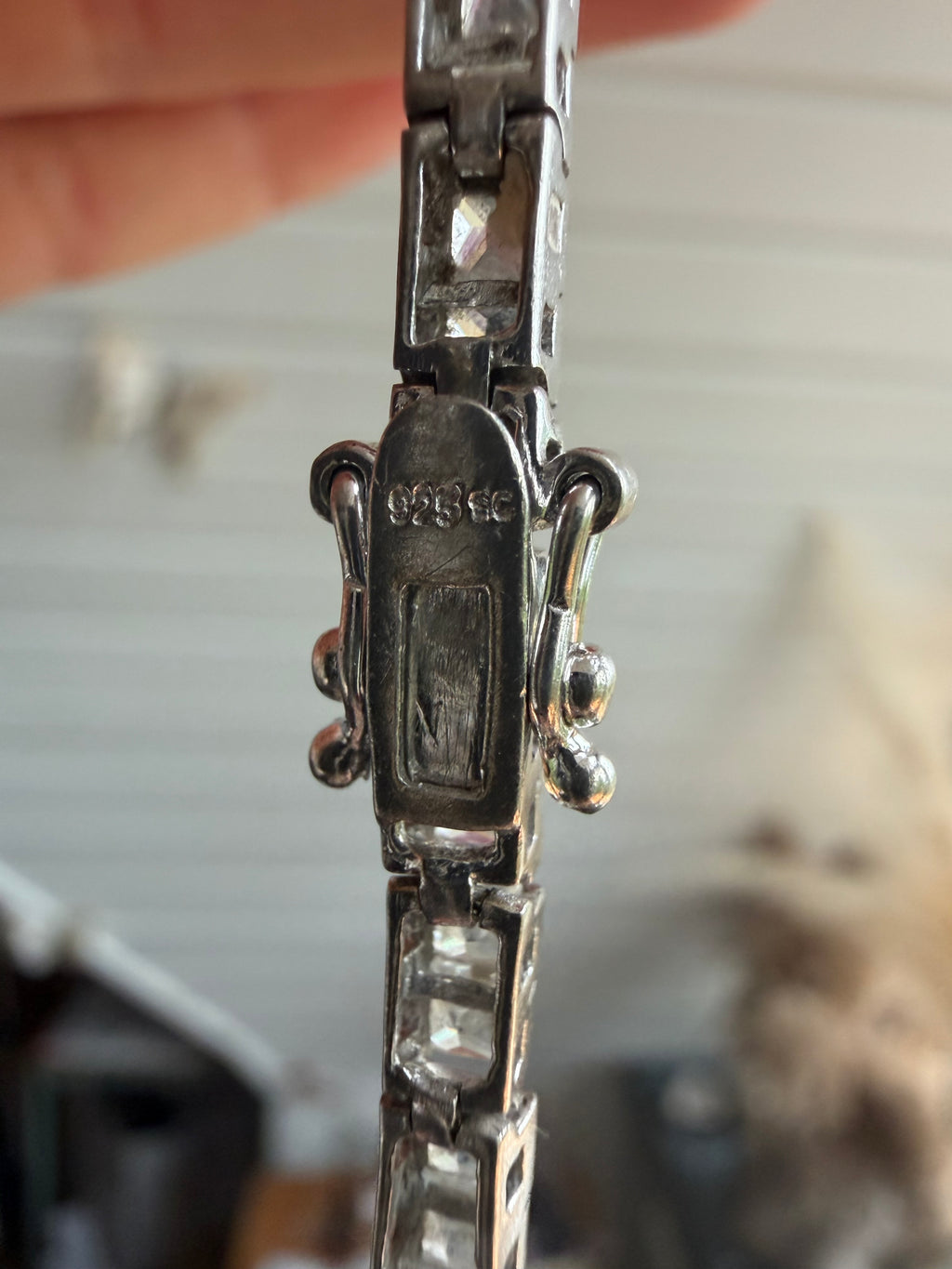 Vintage sterlingsølv tennisarmbånd