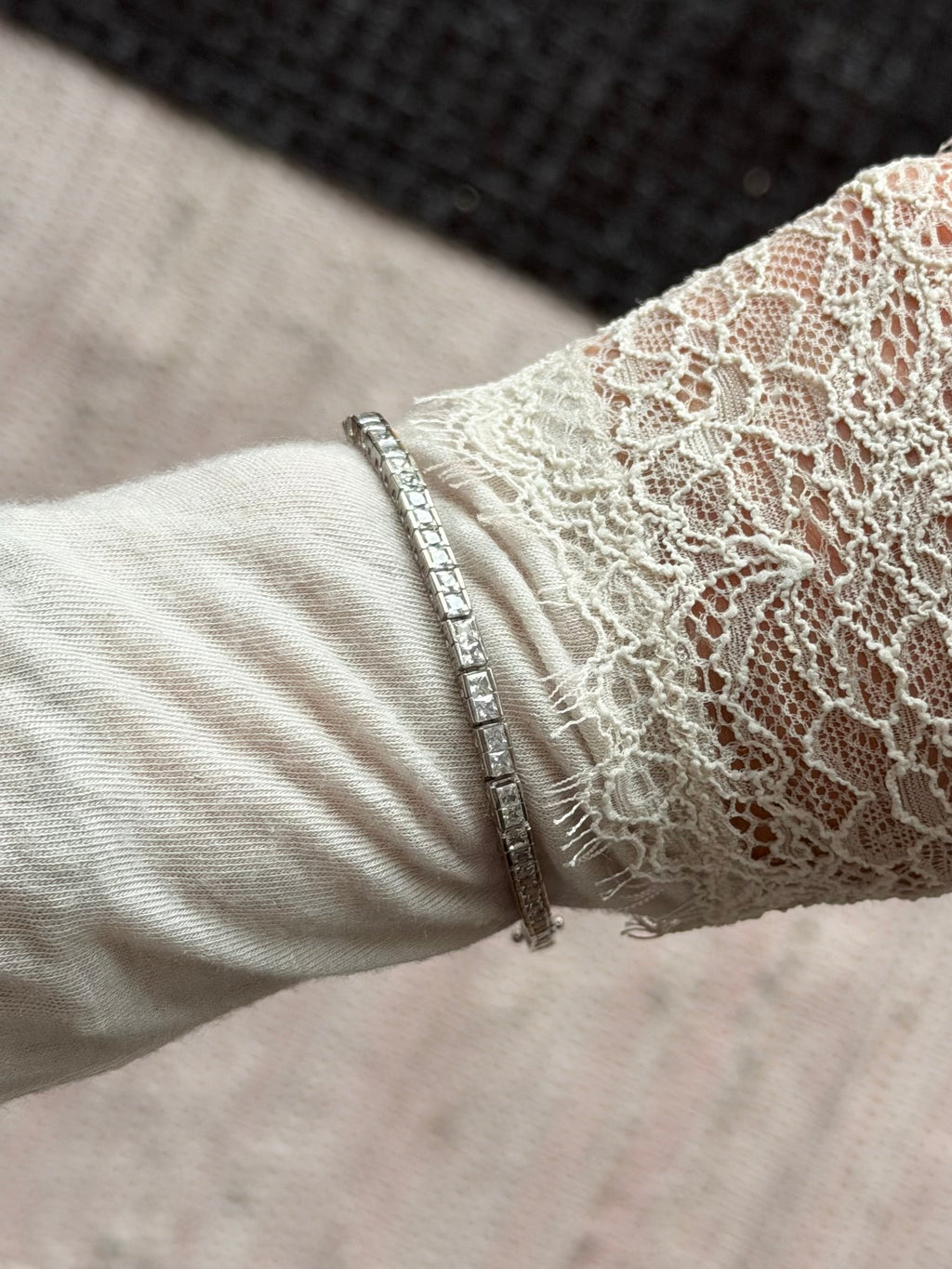 Vintage sterlingsølv tennisarmbånd