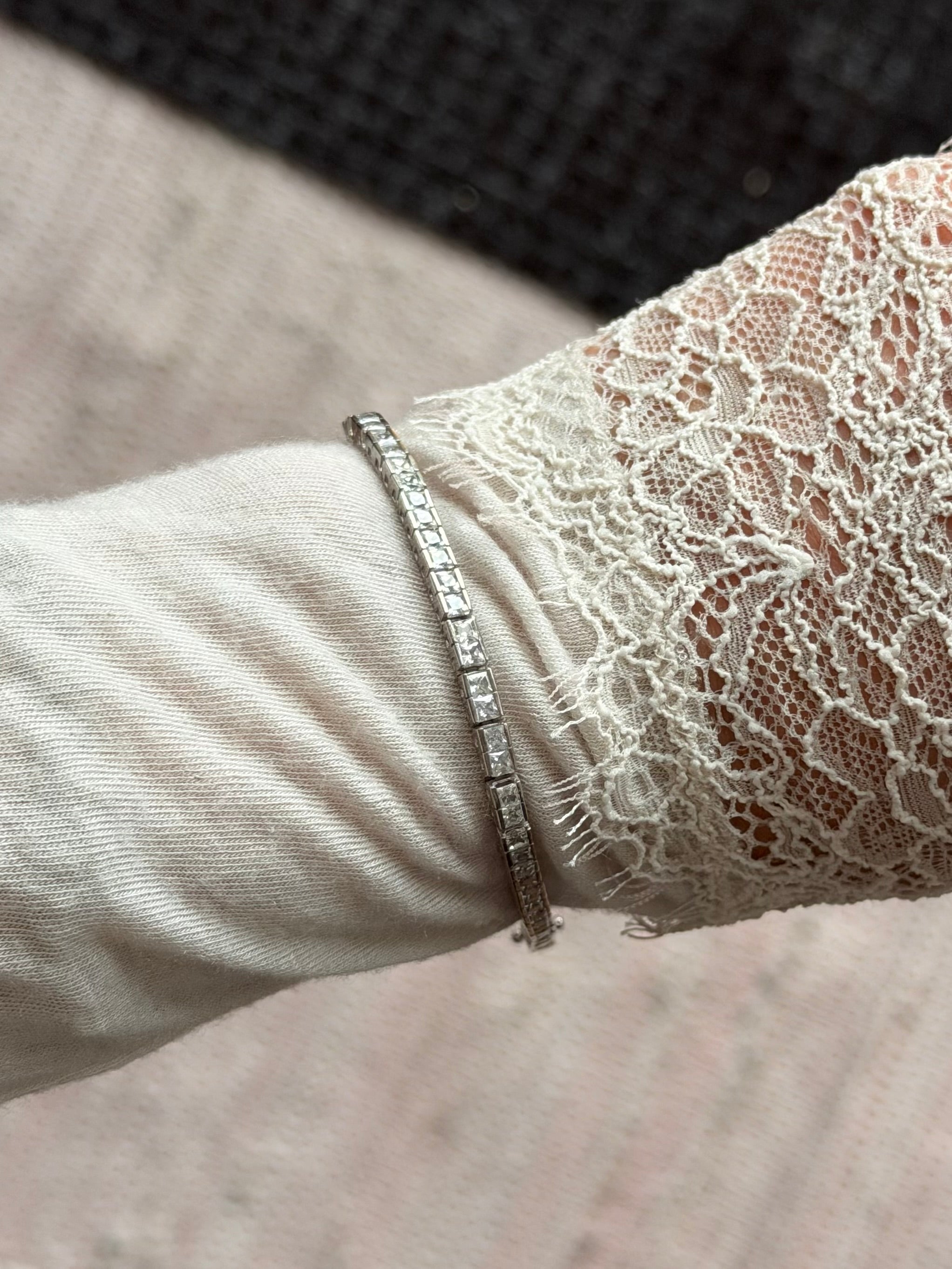 Vintage sterlingsølv tennisarmbånd